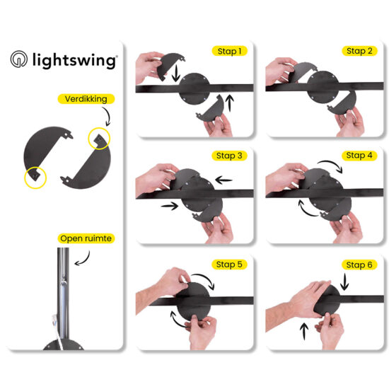 Lightswing® sådan monterer du dækpladerne